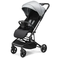 Lightweight Extra Wide Stroller High Landscape Easy Folding Baby Stroller That Can Sit and Lie Down with Five-point Safety Belt