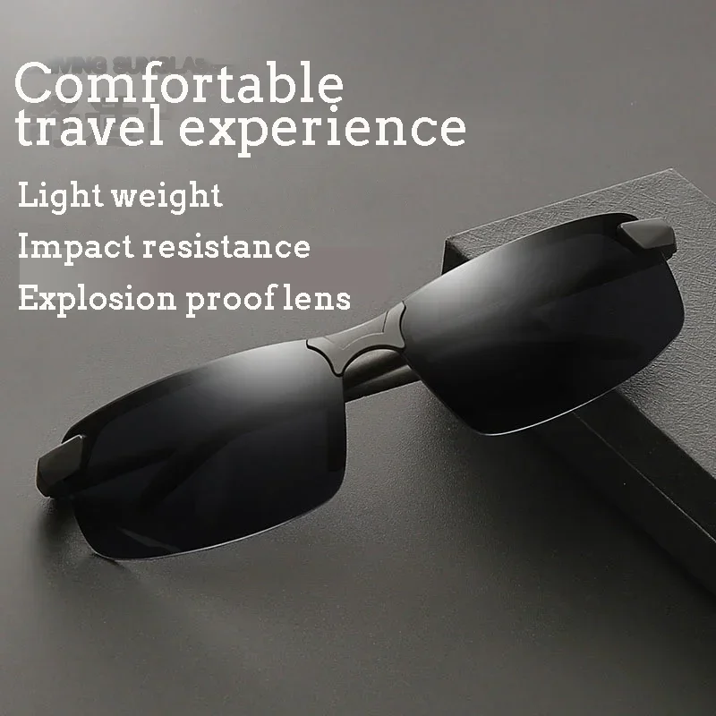 Photochromic Sunglasses Men Polarized Driving Chameleon Glasses Male Change Color Sun Glasses Day Night Vision Driver's Eyewear