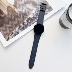Genuine Leather Strap - Premium Comfortable Bracelet for Smartwatches (Dark blue)