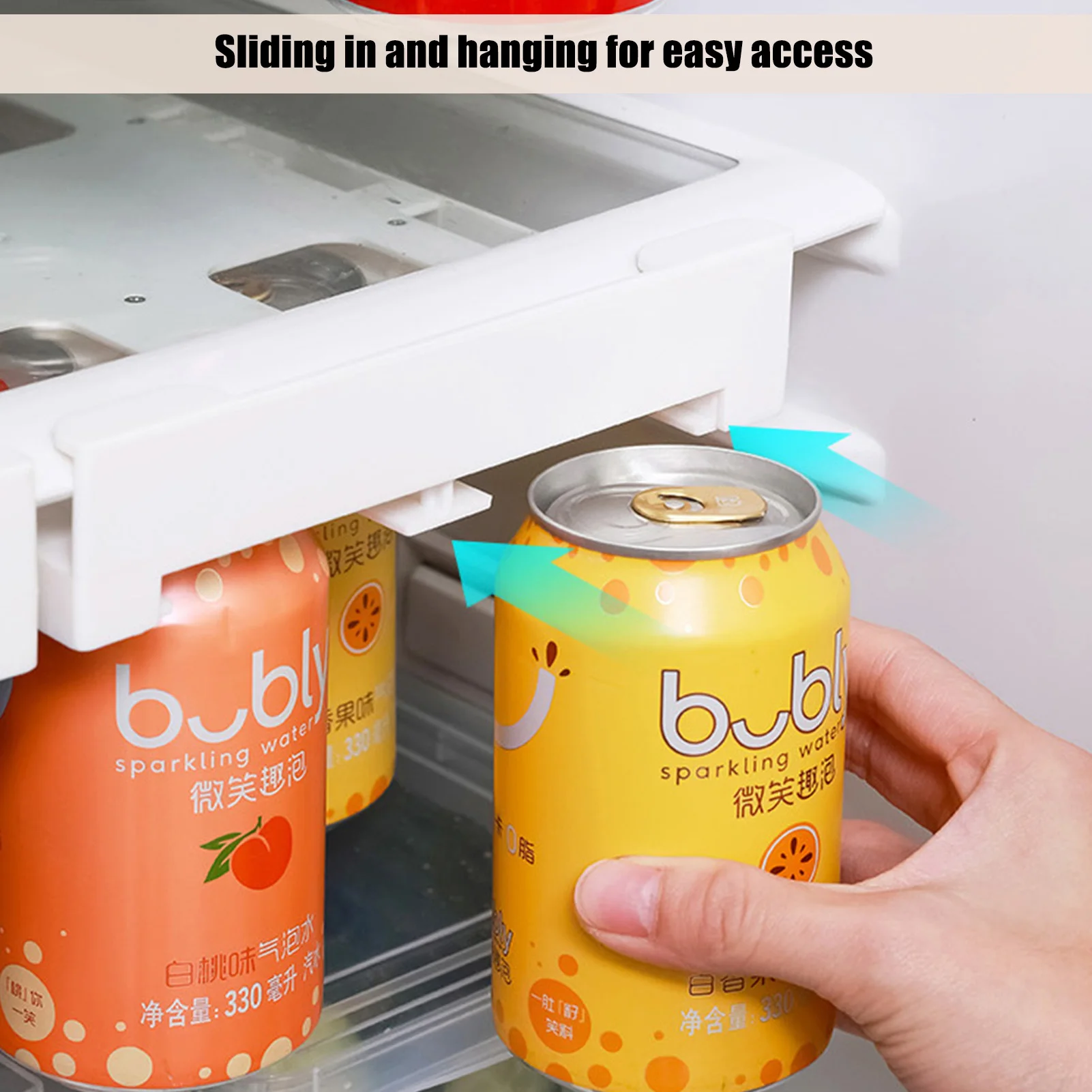 Refrigerator Soda Can Organizer Canned Automatic Rolling Can Storage Box  Food Bin Stackable Dispenser Scalable Fridge Beverage - AliExpress