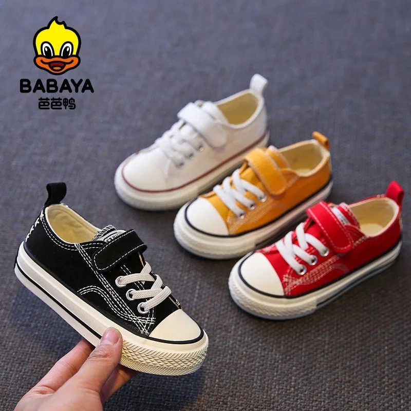 Babaya Children Canvas Shoes Boys 2023 Autumn New Fashion White Shoes Girls Shoes Boys Breathable Sneakers for Kids Casual Shoes images - 6