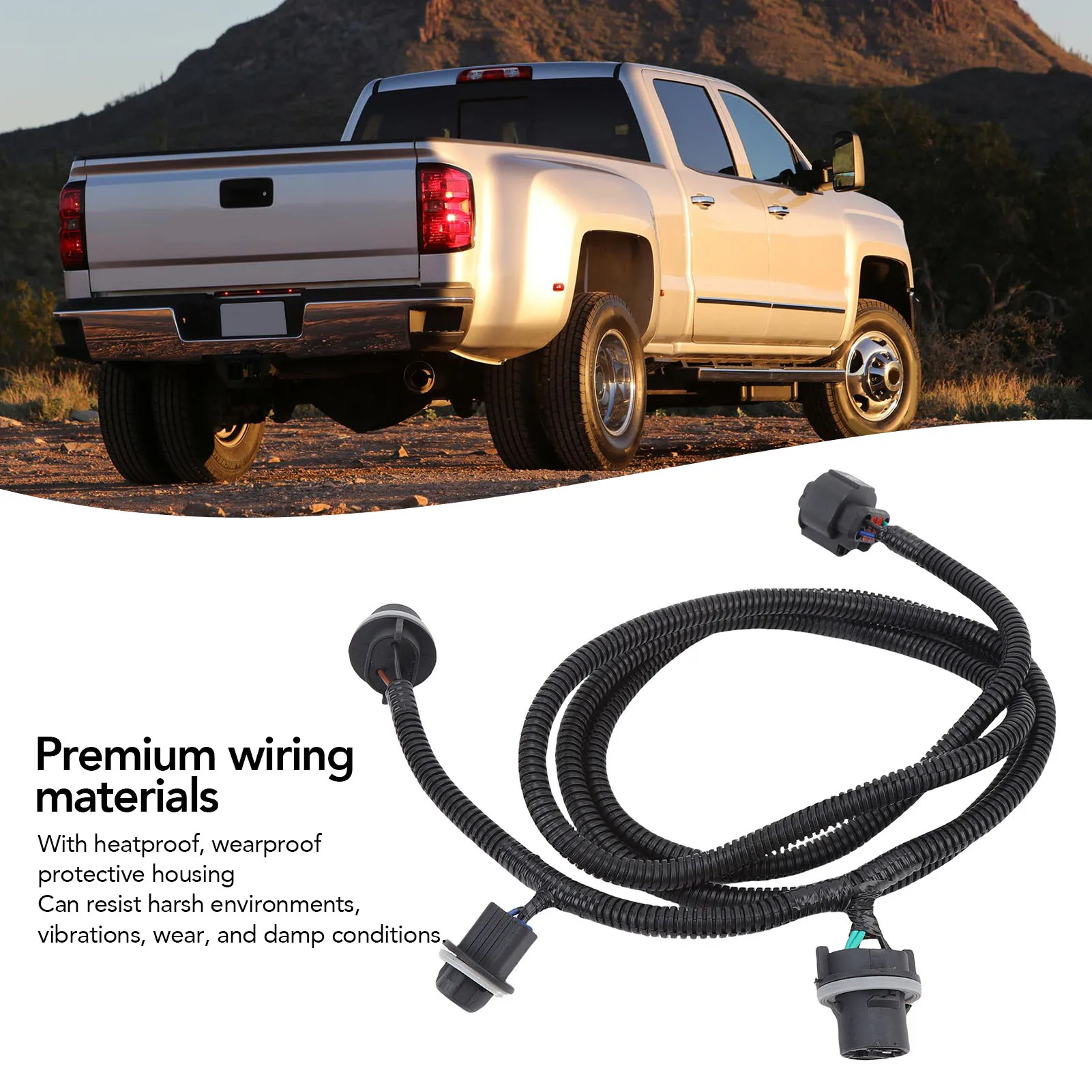 Passenger Side Tail Lamp Wiring Harness Long Lifespan Sturdy Plug and Play 22869169 Tail Light Wire Socket Harness for Vehicle