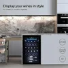 34 Bottle Wine Cooler Refrigerator Large Freestanding Cellar UV-Resistant Double-Paned Glass Electronic Digital Thermostat Pull 6