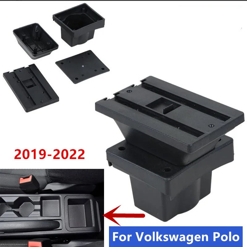 For Volkswagen Polo Armrest Box 2019-2022 For Polo Car Armrest Central  Storage Box Interior With Usb Charging Car Accessories - Armrests -  AliExpress