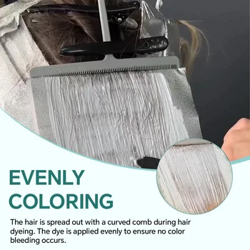 Pettine per Mèches, Strumento per Sezionare e Intrecciare Capelli, Accessorio per Colorazione, Parrucchieri e Stilisti