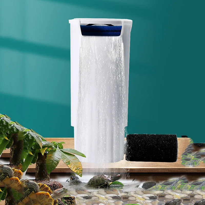 

Quiet Cleaning Filter Barrel Turtle Waterfall Shrimp Reuse Koi Fish Tank Filter System Magic Big Pesca Aquarium Supplies