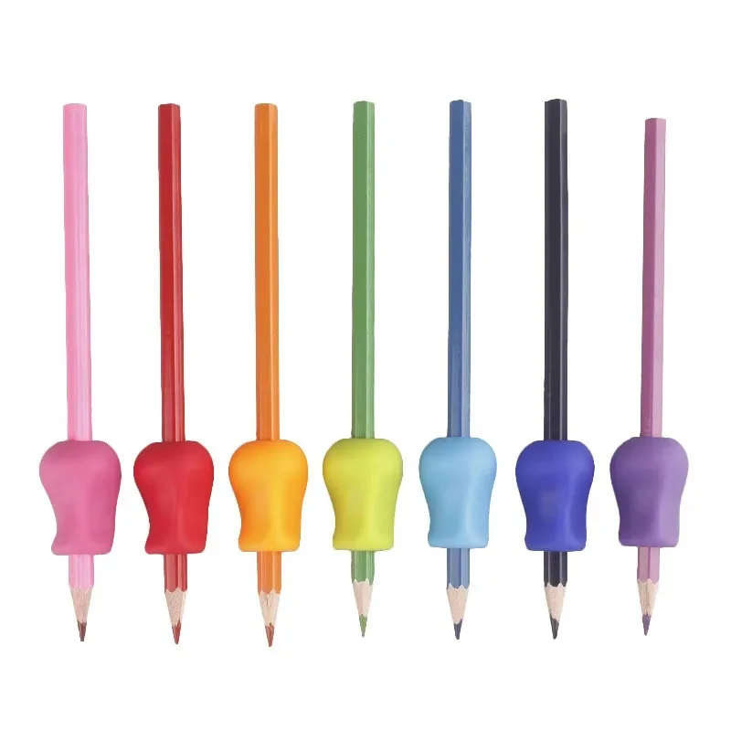 5-10pcs Writing Corrector Finger Posture Correction Tool Trainer Children's Pen Writing Assistant Grip Suit Student Stationery 3