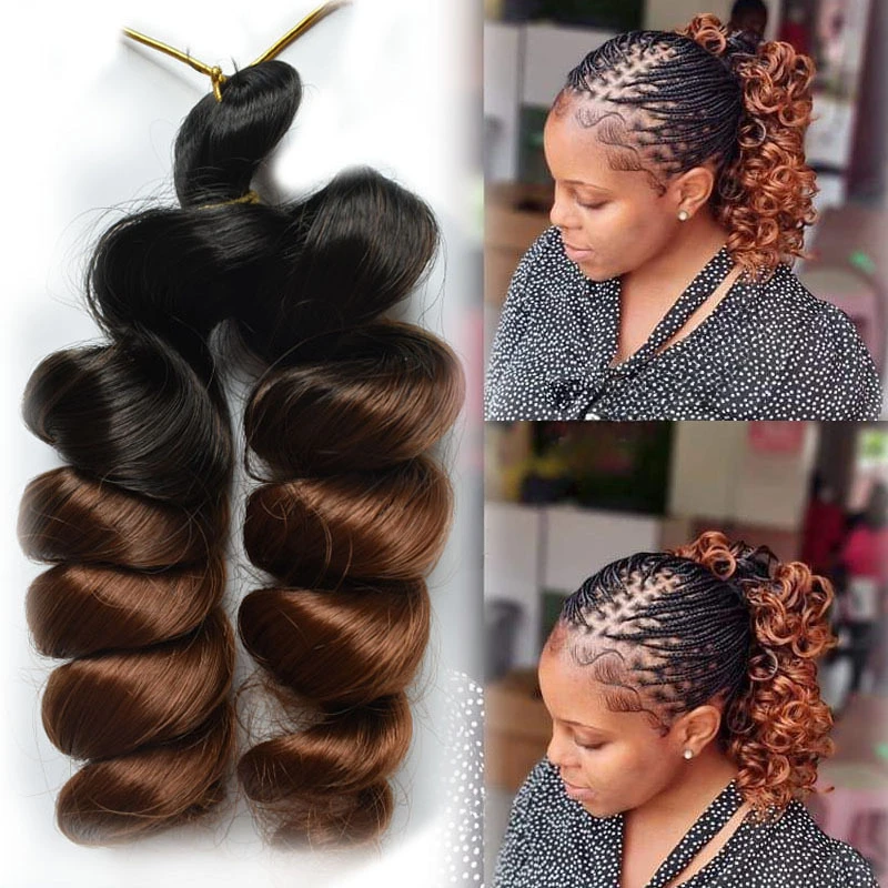 Synthetic Crochet Hair 10 Inch Loose Wave French Loose Curled Body Wave Women's Wig