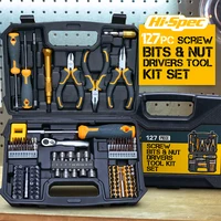 סט מברגים דיוק 127 חלקים Hi-Spec סט כלי עבודה לתיקון הבית סט כלי עבודה לברגים ביתיים סט כלי עבודה לברגים 1