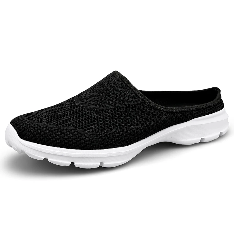 

Unisex Half Shoes Summer Slip On Mens Fashion Sneakers Casual Mesh Comfortable Soft Male Shoes Couple Walking Footwear Plus Size