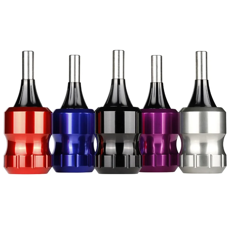 32mm Adjustable Handle Cartridge Grip Tattoo Supplies CNC Carving Aircraft Aluminum with Drive Bars Pushrod