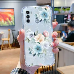 Exotic Flower Transparent Phone Case Cover - MOTO G42 4G (SJFS - 210)