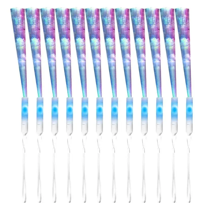 

Новая светящаяся оптоволоконная палочка, 12 шт., флуоресцентная лампа, Мерцающая искусственная палочка, светящиеся палочки для дня рождения, флуоресцентная лампа