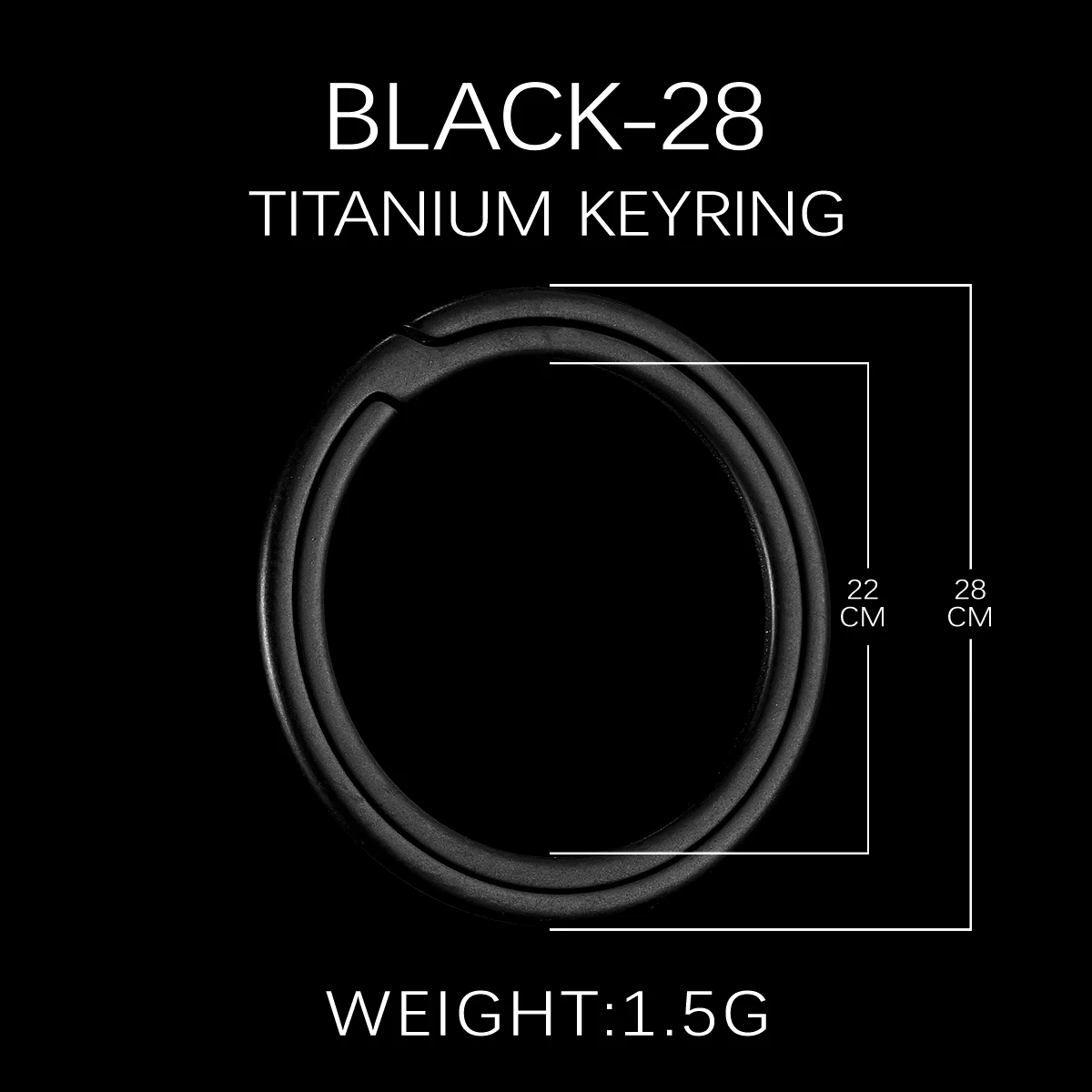Titanium Super Lightweight Keychain - Sleek and Durable EDC Tool for Car Keys and Accessories