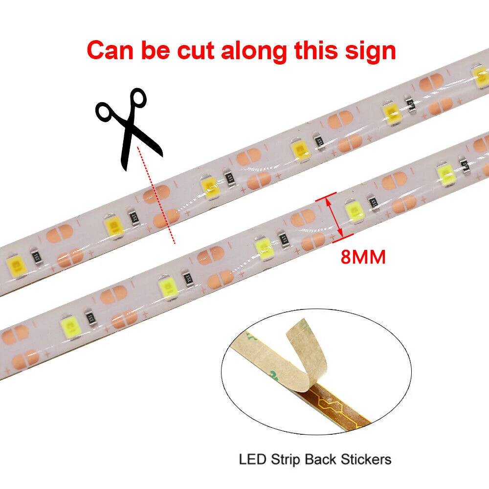Battery-Powered Waterproof LED Strip Light - Flexible and Durable Illumination Tape
