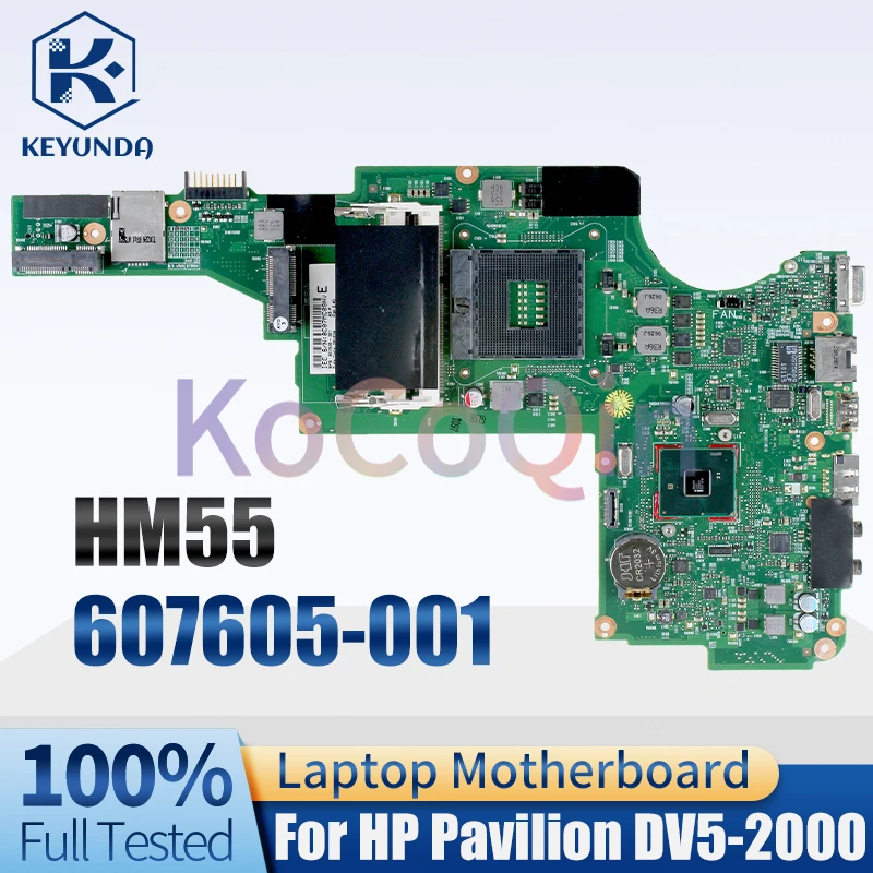 For HP Pavilion DV5 DV5-2000 Laptop Motherboard 607605-001 HM55