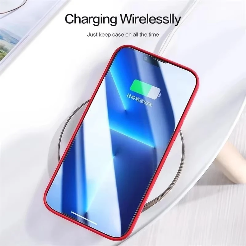 Premium Liquid Silicone Luxury Phone Case - Protective Back Bumper Cover