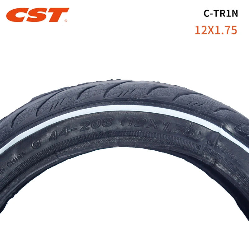 CST Bicycle Tire 12x1.75 C-TR1N 12 inch 203 Kids Balance Bike Folding Tyre with Inner Tube 120TPI Ultralight Racing Cycling Tire