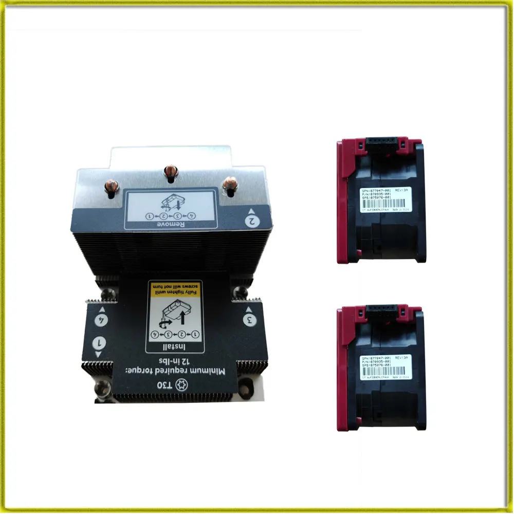 

Радиатор с 2 вентиляторами для DL380 G10 DL380G10 Gen10 875071-001 839275-001 873594-001 877047-001, охлаждающий вентилятор 870935-001 875076-001