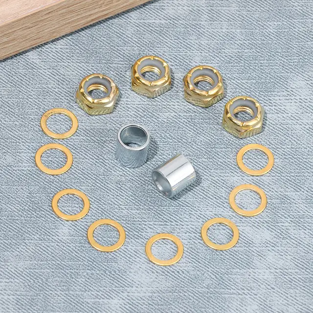 Kit Accessori Skateboard ANCLLO - Rondelle Velocità, Distanziatori E Dadi Per Truck E Cuscinetti - Foto 9