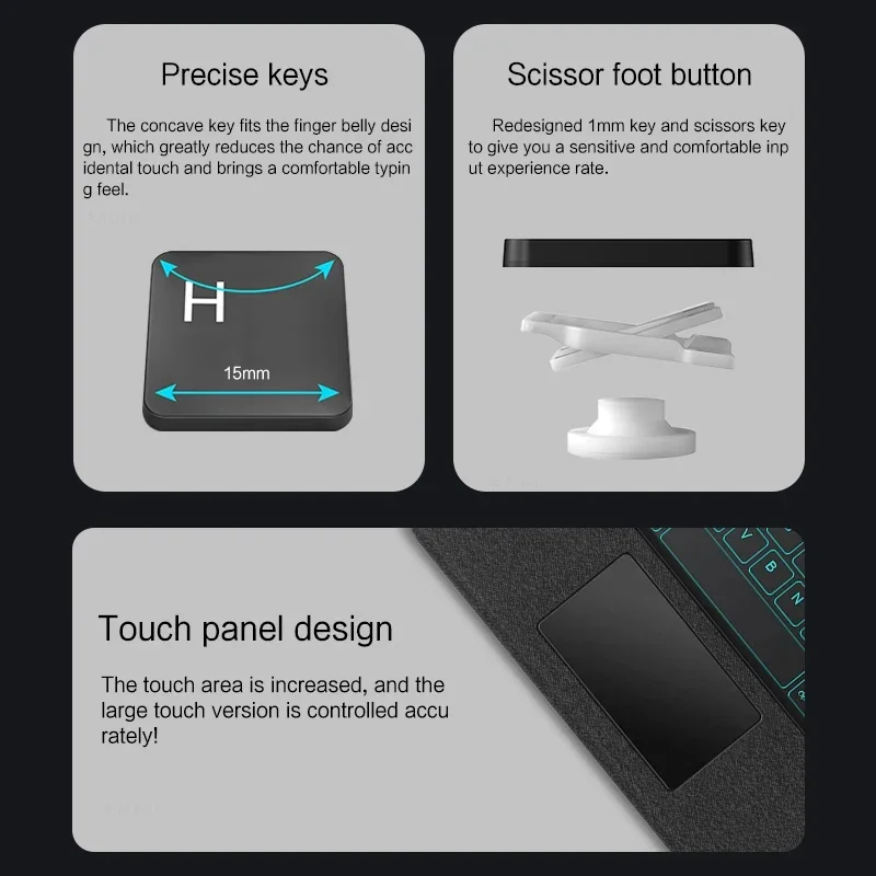 Premium Detachable Backlit Keyboard Case