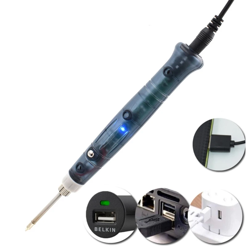 빠른 냉각 가열 USB 납땜 인두 내구성 정밀 납땜 인두 5V