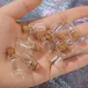 DIY Transparent Empty Message Bottles Mini Glass Bottle with Cork Stopper Birthday Wedding Xmas Party Decor Favors Wholesale 2