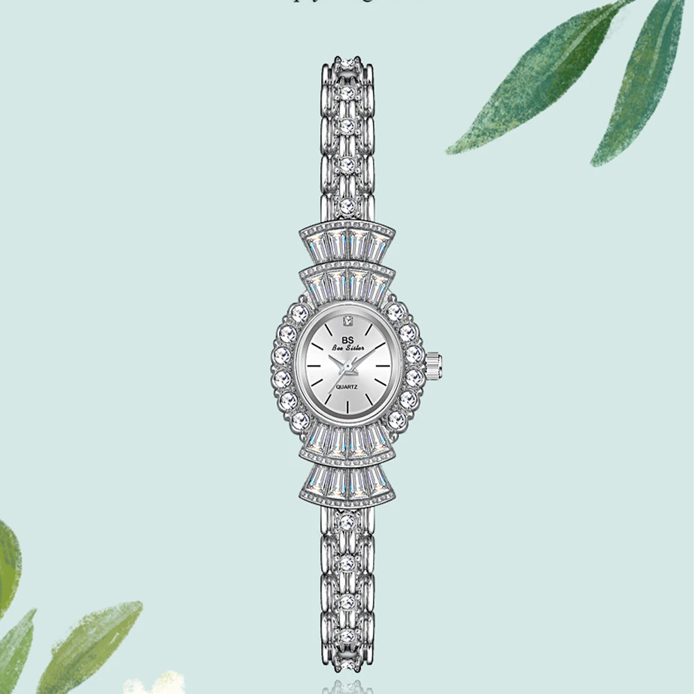 Women's gold watch, antique style, from BS, high-quality quartz watch, women's watch, old-fashioned style, relogio feminino FA1715