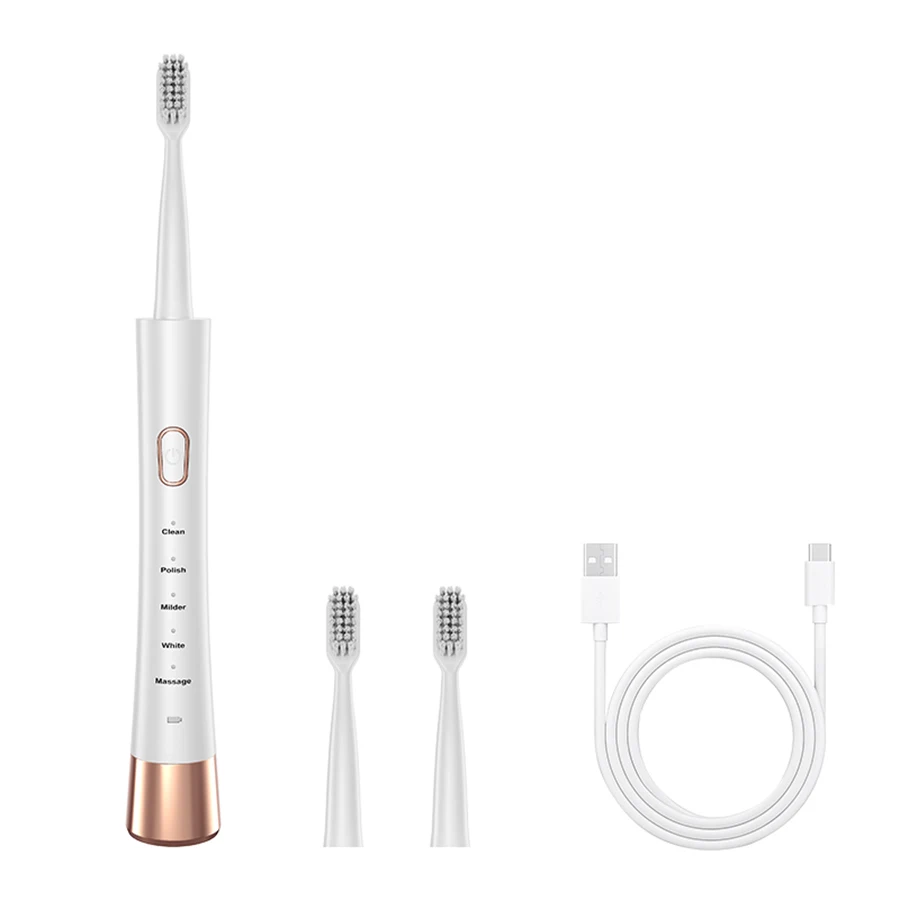 Adult Male and Female Electric Toothbrush Hollow Cup Motor Type-c Charging 5-gear Mode Sonic electric toothbrush