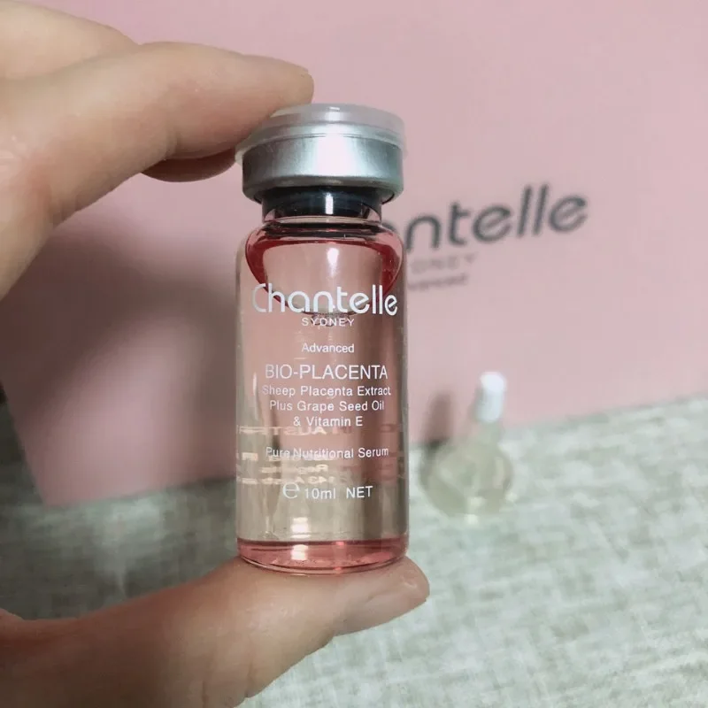 Original Australia Chantelle Pink BioPlacenta Serum 10ml Advanced Sheep Placenta for Age Spots Brighten Firming Skin Radiance
