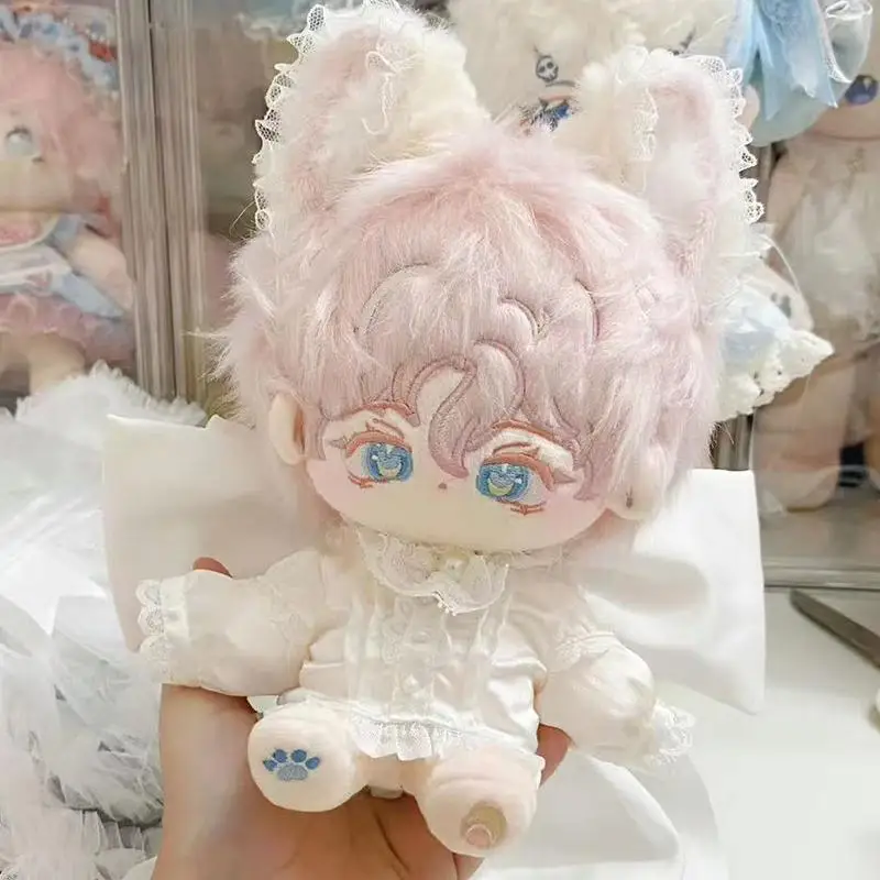 

Kawaii Plush Cotton Doll Idol Stuffed Super Star Figure Dolls Cute Fat Body Cherry Blossoms Girl Doll Can Change Clothes Gift