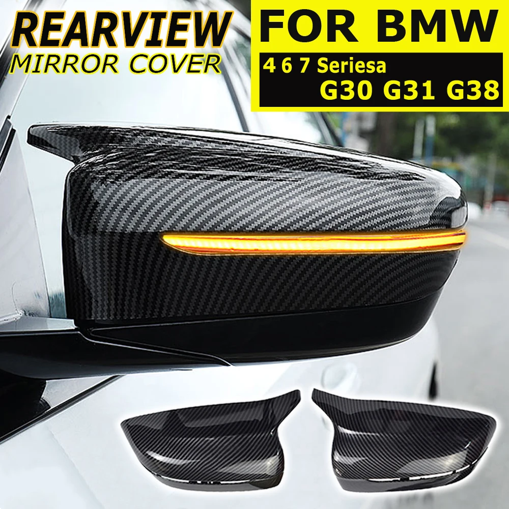 Car Side Rear View Mirror Cover Replacement For Bmw 4 5 7 Series G30