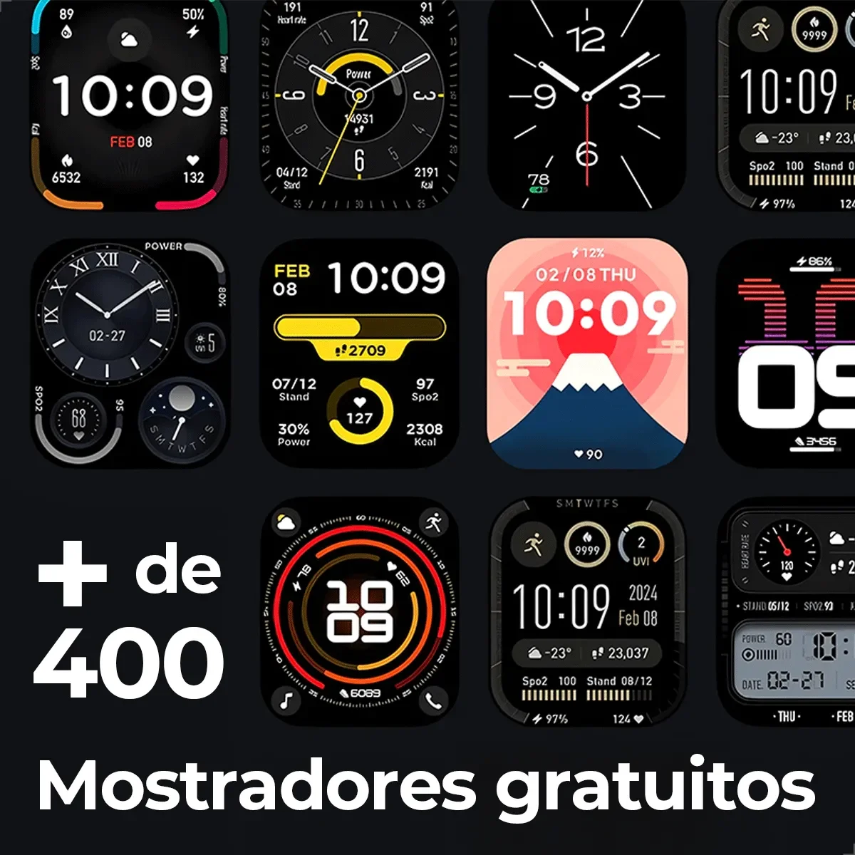 Relógio Inteligente Amazfit Bip 6 46mm, Bateria de 14 Dias, Tela AMOLED de 1.97", GPS e Mapas Gratuitos, Resistência à Água de 15 ATM