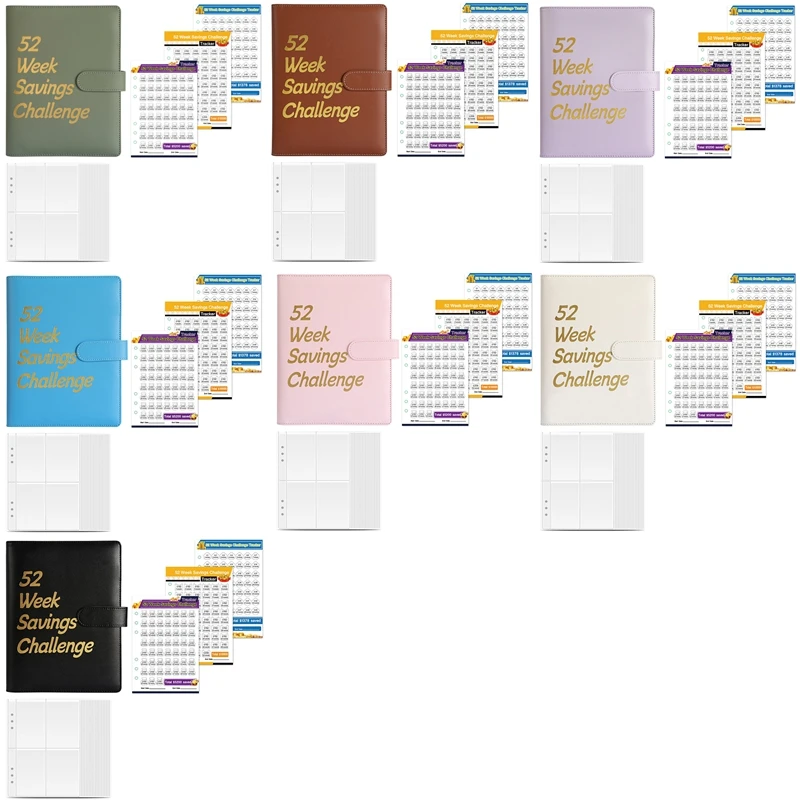 

52 Week Money Saving Challenge Binder,Money Saving Binder With Savings Challenges Book And Cash Envelopes