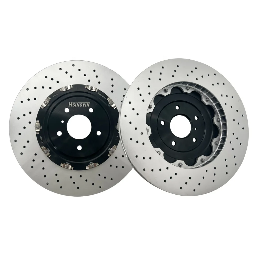 싱이익 풀 플로트 2피스 로터 프론트 브레이크 디스크 (닛산 GT-R R35 OE 40206-JF20A 380x34MM 용)
