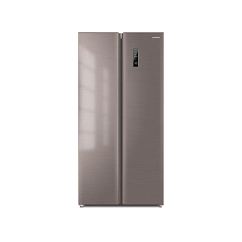 Touch Screen Black Stainless Steel 2 Door French Door Side-by-side Refrigerator
