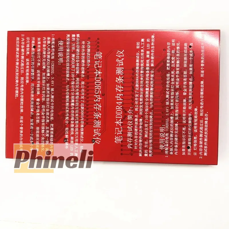 Slot de Memória Diagnostic Analyzer Tester Card com Led Laptop Notebook Ram em Ddr5 Ddr4 - Imagem 3