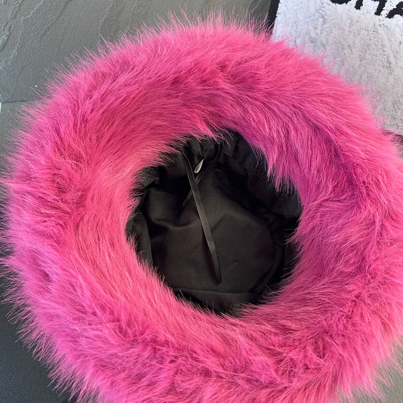 Women’s Fluffy Faux Fur Bucket Hat