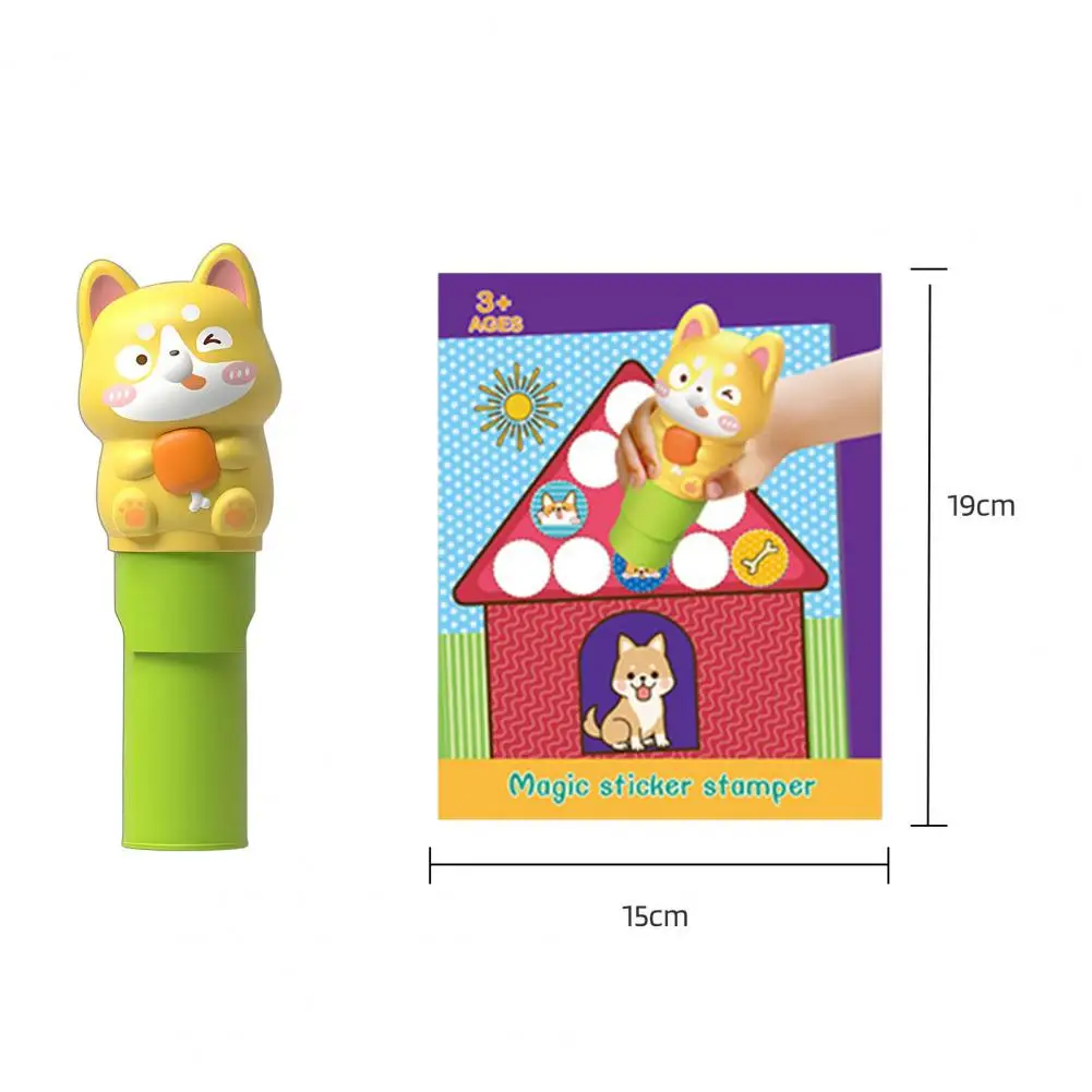 Stamp Sticker Set Arts Crafts Activity Pad with 400 Sticker Seal Stamper Set Fidget Toy Collectible for Fun Seal Kit