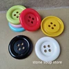 3-10pcs Super big white Buttons 5/6.5/7cm Great circle edge 4 hole nylon Large Buttons Diy decor Clothing Sewing accessories 5