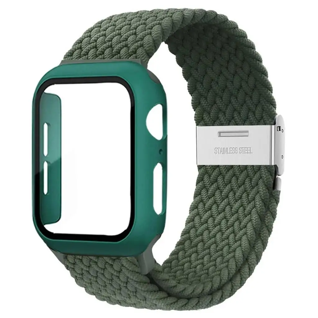 Enhanced Nylon Strap and Protective Case with Elastic Braided Band