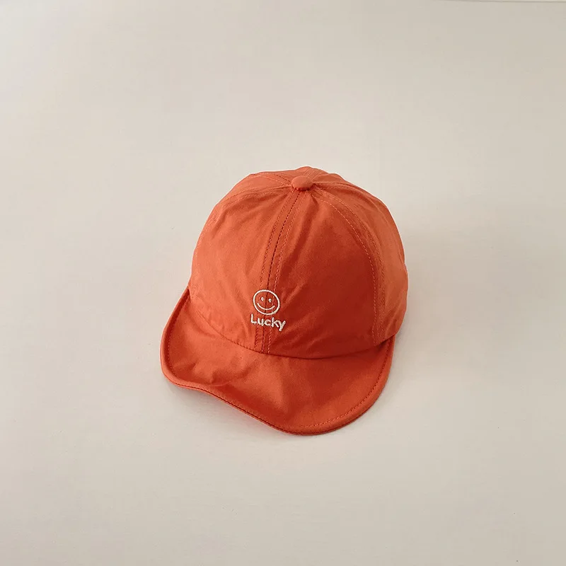Fashion Baby Hat Cap Korean Version Smile Face Boy Girl Baseball Hats Soft Brim Toddler Visor Cotton Casual Adjustable Kids Caps 4