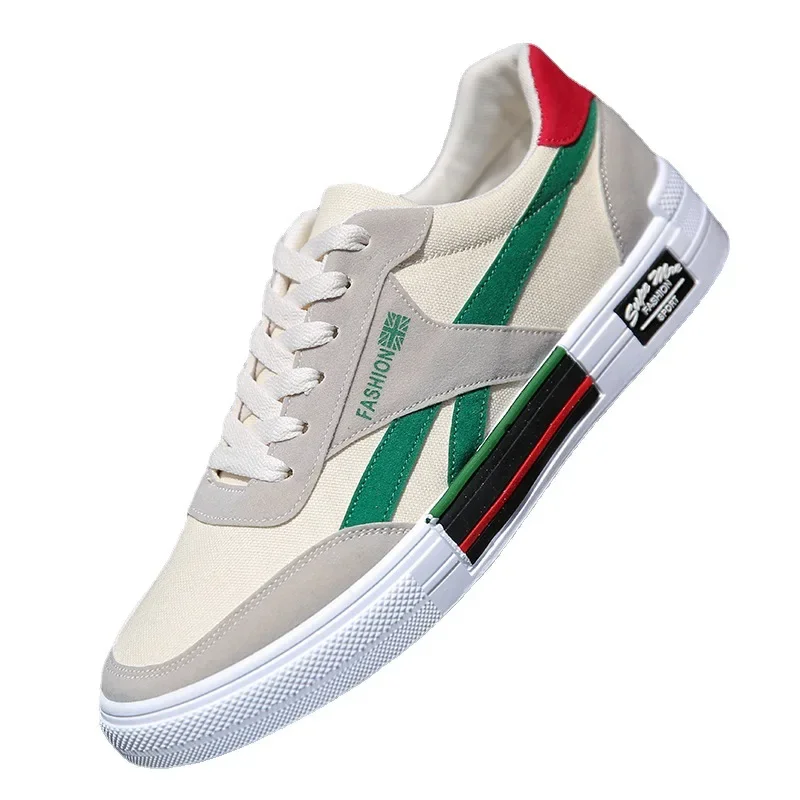 Spring and Autumn New Men's Breathable Canvas Shoes Korean Edition Trendy Board Shoes Casual shoes for Student Men old school 5