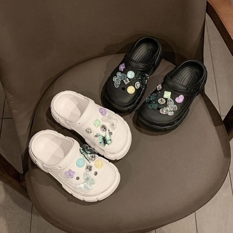 Platform Sandals  Summer Sandals  Outdoor Clogs Thick Street Beach Slides Girls Flip Flops Garden Shoes 3