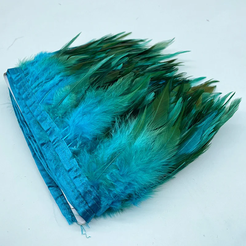 1M 10-15cm Christmas Pheasant Feathers Trim Handmade DIY Party Plume Crafts Feathers Ribbon Wedding Sewing Clothes Decoration