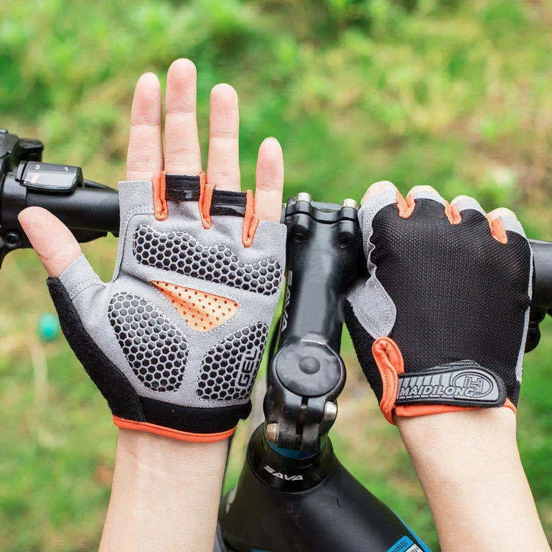 Cycling Gloves Men Women Cycling Bicycle Gloves Half Finger Gym Gloves Mitten Breathable Anti-slip Fitness Sport Training cycling gloves sport gloves sports half finger gloves