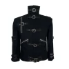 Impersonator Michael Who's BAD Concert Jacket with Punk Rivet Black Outwear 5