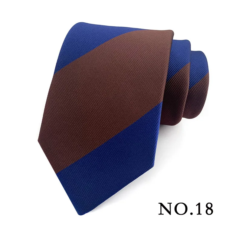 Neue 8CM Herren Krawatten Gestreifte Krawatte Formale Klassische Business Krawatte Jacquard Gewebte Krawatten Für Männer Bräutigam Hochzeit party Krawatte – Detail 22