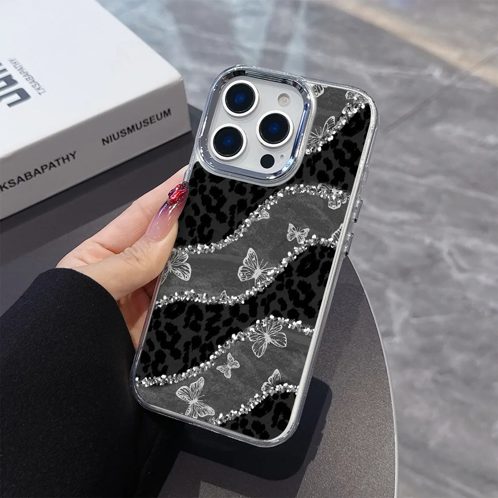 Pink Bow Leopard Soft Silicone Phone Case - Transparent TPU Back Cover Design