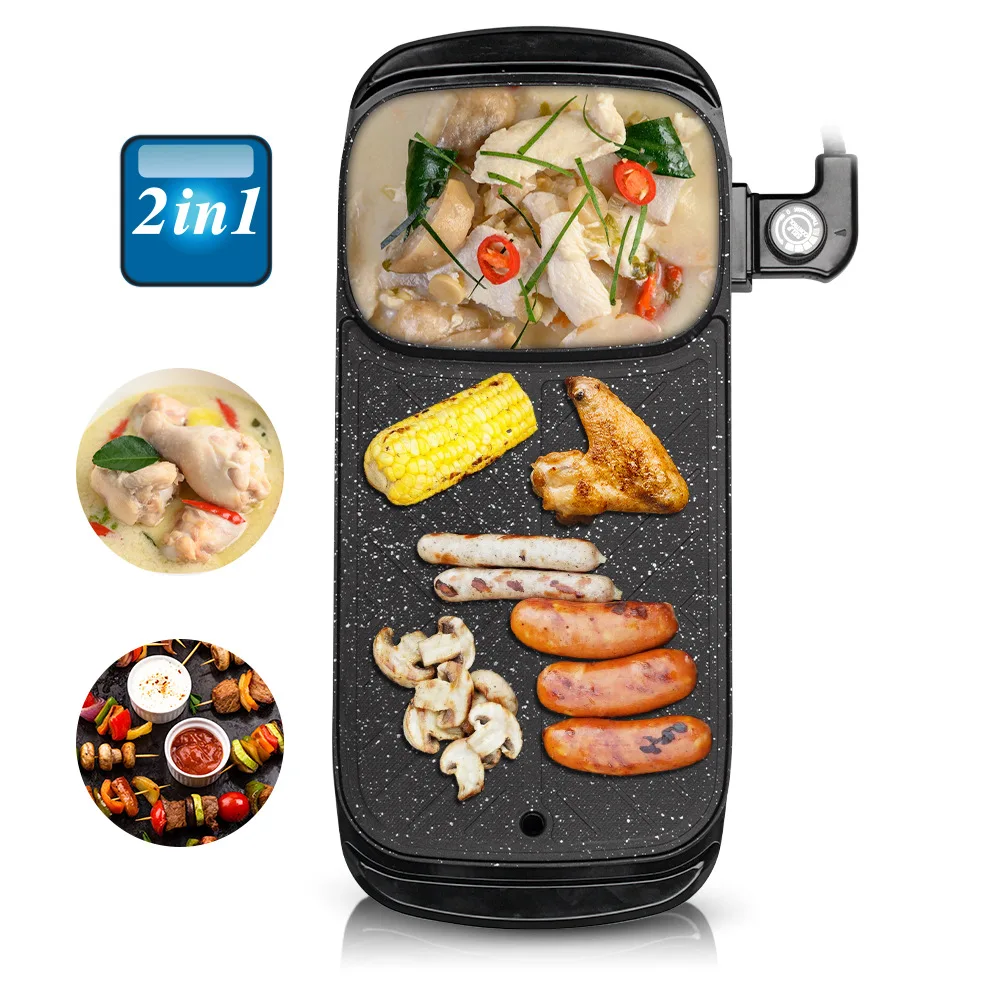 Barbecue Électrique Antiadhésif 1500W